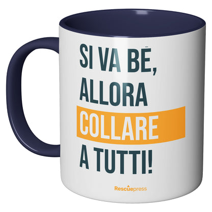 Tazza in ceramica Collare a tutti dell'album AmbuTAXI di Rescue perfetta idea regalo