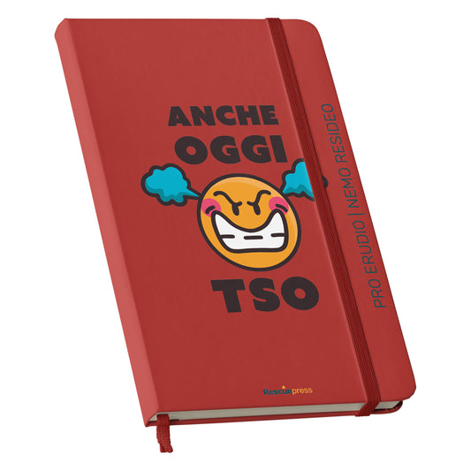 Taccuino Anche oggi TSO Pro Erudio Nemo Resideo Journal dell'album RescueNotes di Rescue: copertina soft touch in 8 colori, con chiusura e segnalibro coordinati