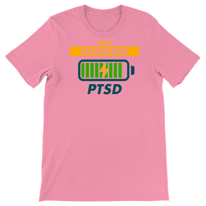 Maglietta 99% Loading PTSD dell'album Spinalizza di Rescue, T-Shirt uomo donna e bambino a maniche corte in cotone con girocollo