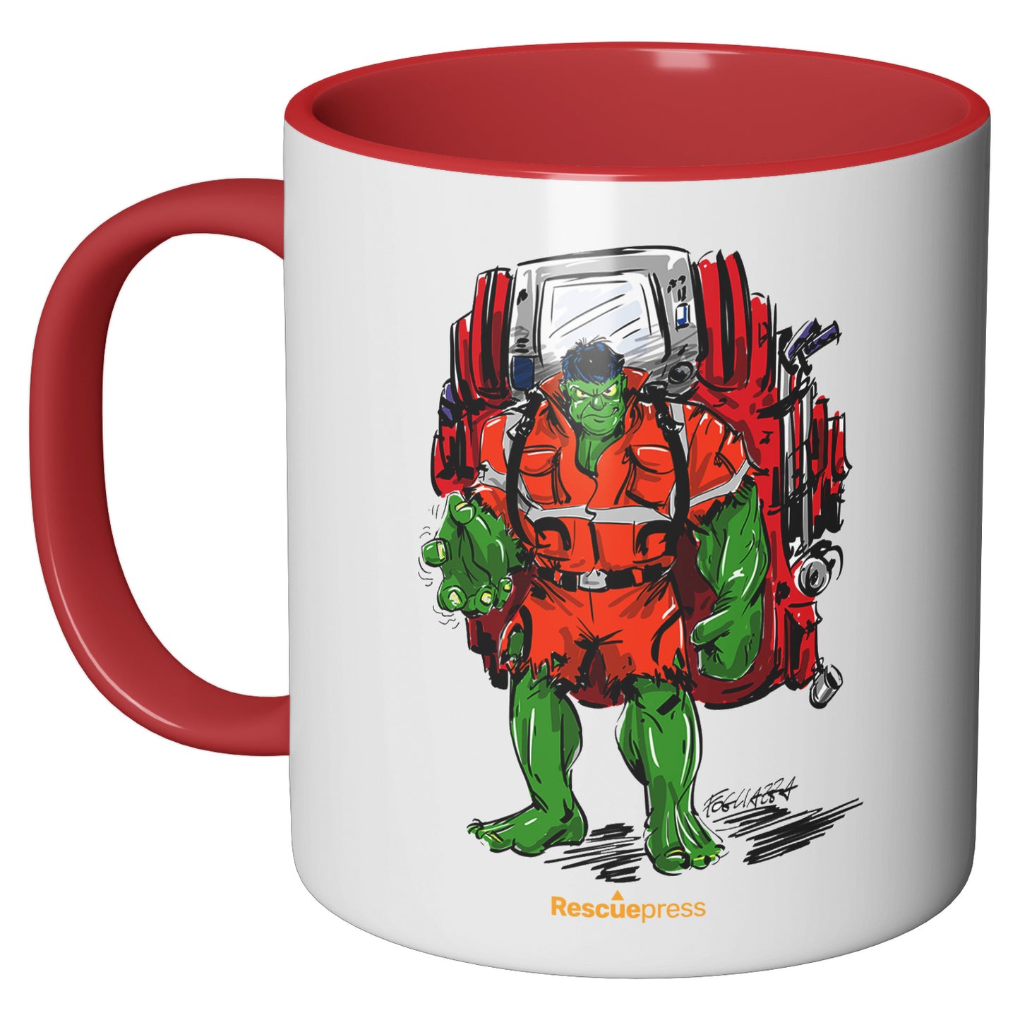 Tazza in ceramica Ambuhulk dell'album AmbuTAXI di Rescue perfetta idea regalo