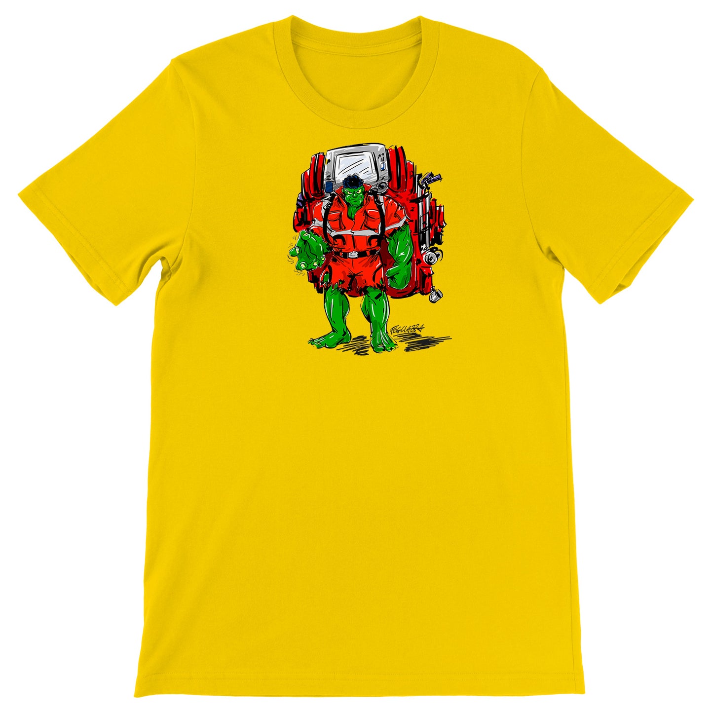 Maglietta Ambuhulk dell'album Spinalizza di Rescue, T-Shirt uomo donna e bambino a maniche corte in cotone con girocollo