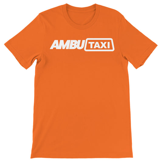 Maglietta AmbuTaxi dell'album Ambu Magliette di Rescue, T-Shirt uomo donna e bambino a maniche corte in cotone con girocollo