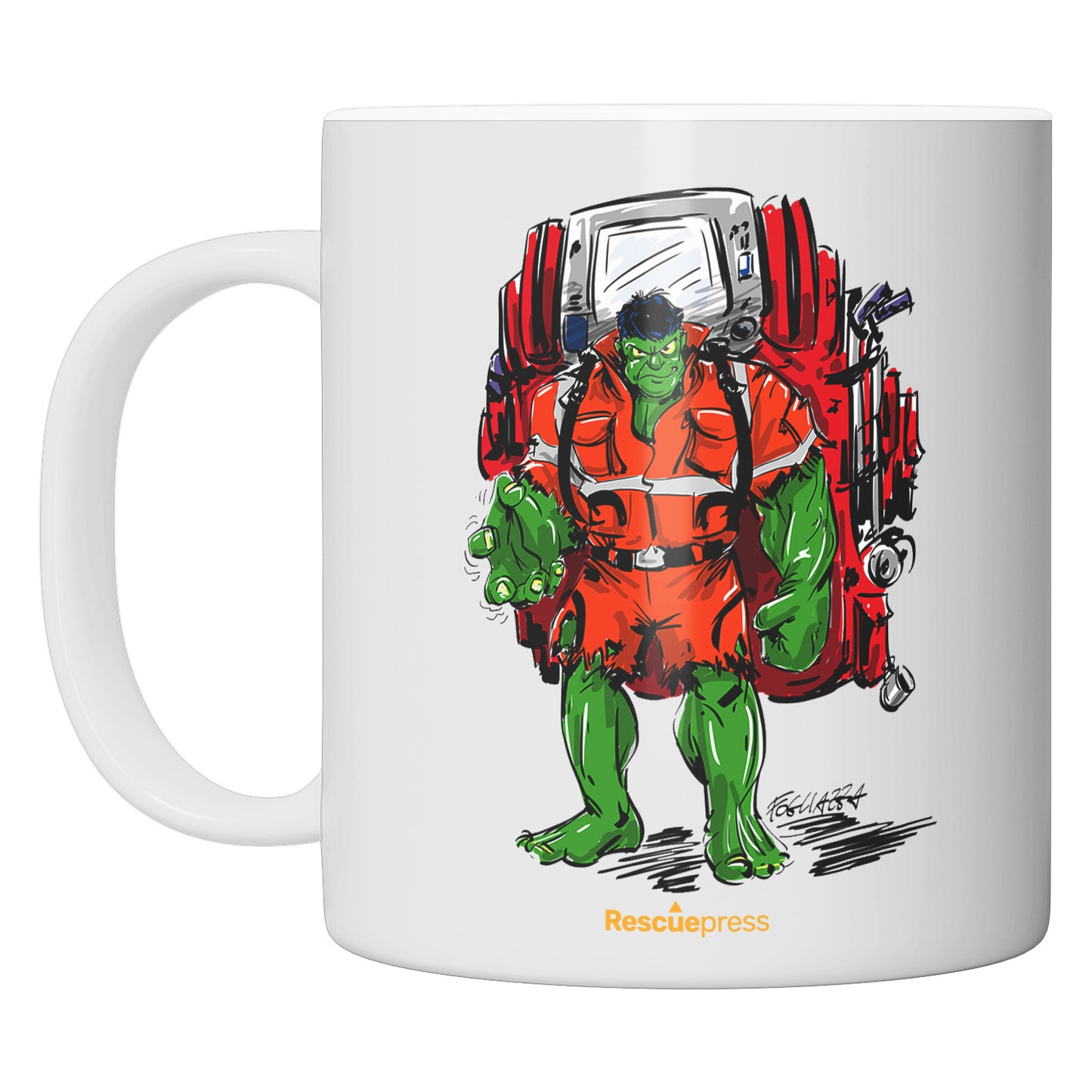 Tazza in ceramica Ambuhulk dell'album AmbuTAXI di Rescue perfetta idea regalo